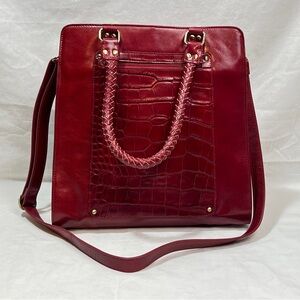 Nan Burgundy Handbag / Tote